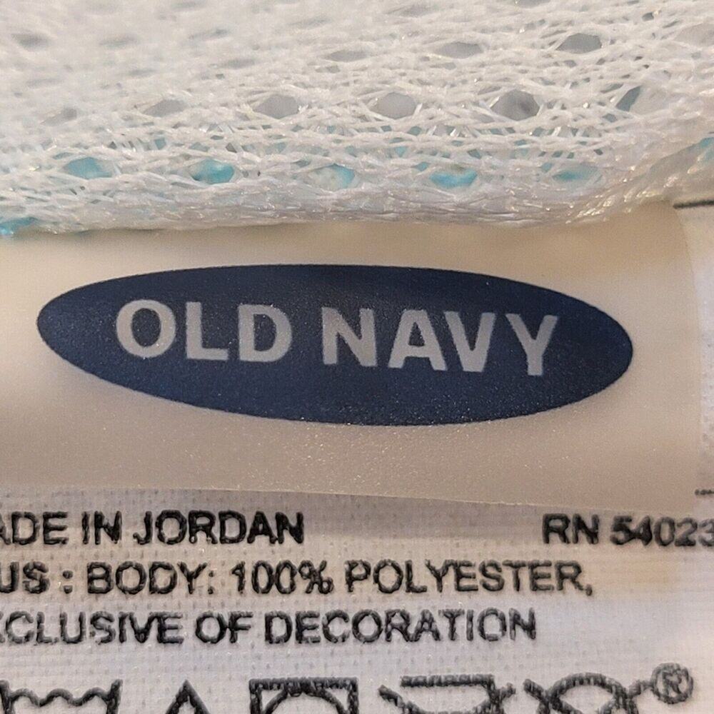 Old Navy Men's Large Swim Trunks Elastic Waist Light Blue Gold & Blue Pineapples - Picture 3 of 15